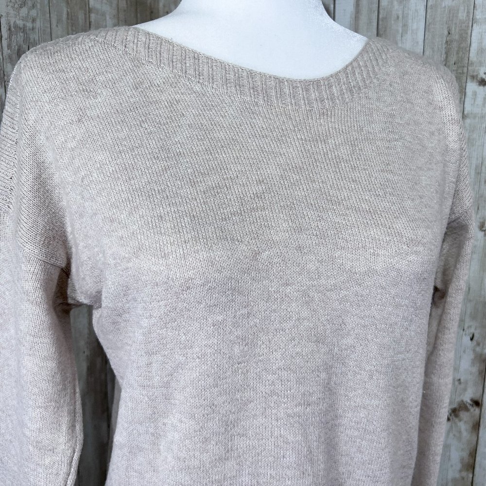 Women's Old Navy Long Sleeve Sweater | Beige | Boat Neck Top | Size Small - Picture 5 of 13